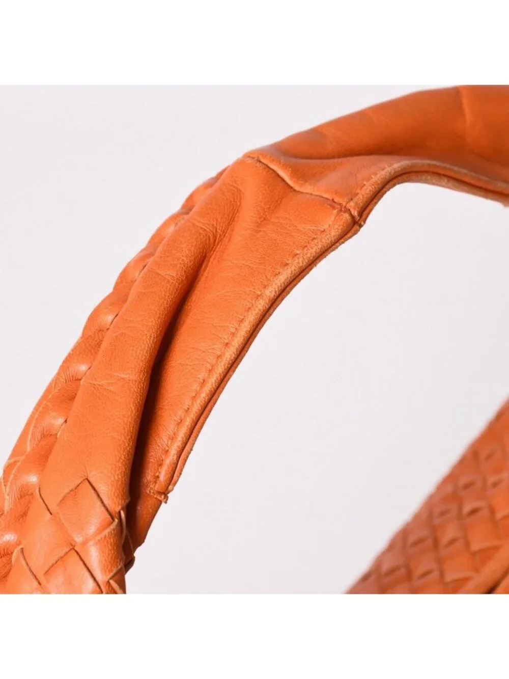 Bottega Veneta Hobo Intrecciato Leather Orange